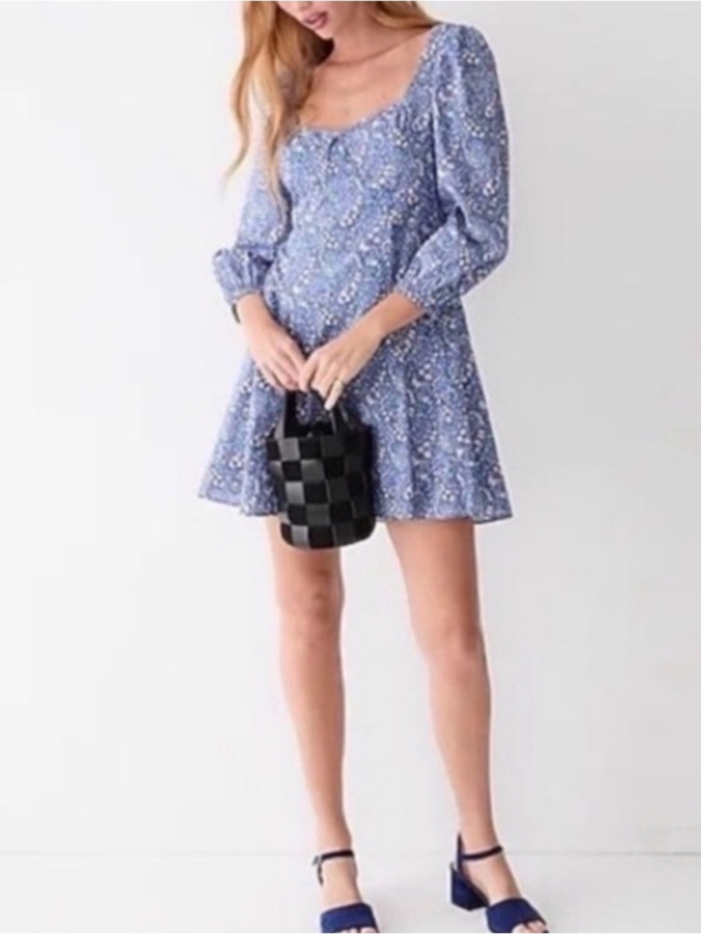 J.‎ Crew Liberty Fabric Mini Dress Size 6 Floral Paisley 100% cotton